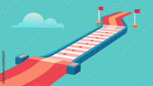 The soft track is designed with shockabsorbing materials minimizing impact on joints and providing a safe walking environment for rehab patients.. Vector illustration
