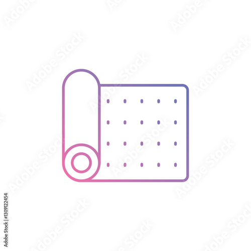 Smart Yoga Mat icon vector stock illustration