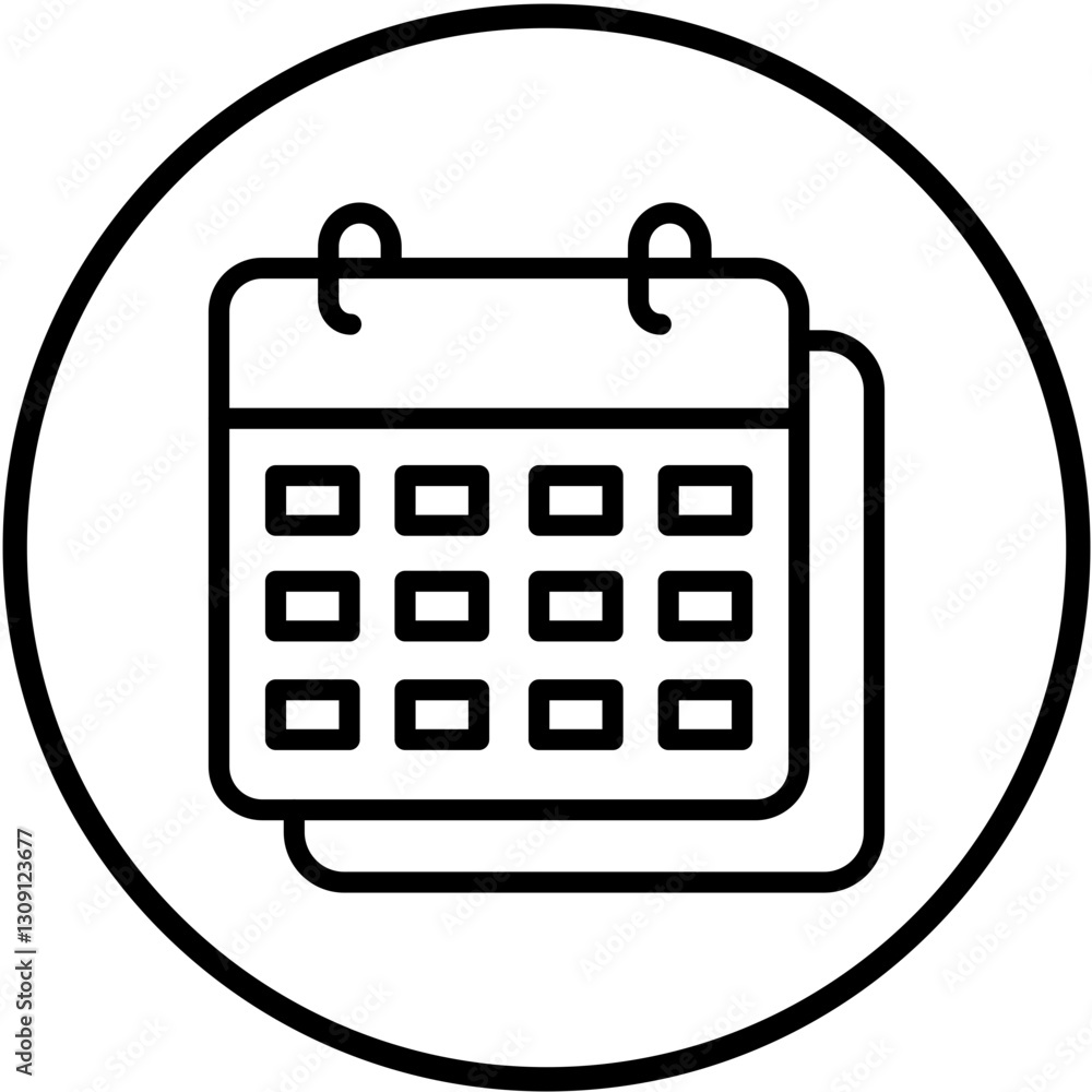 Vector Design Timetable Icon Style Vector Design Timetable Icon Style