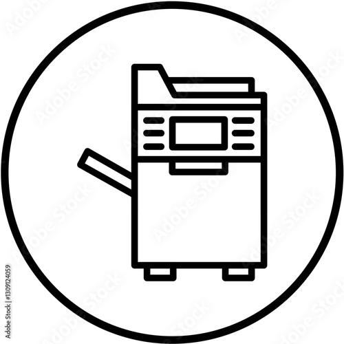 Vector Design Photocopier Icon Style