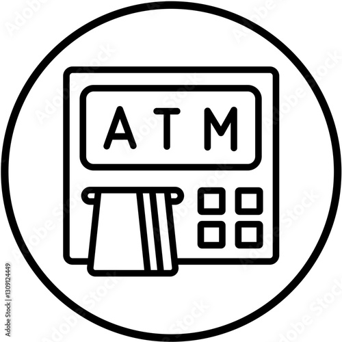 Vector Design Atm Machine Icon Style