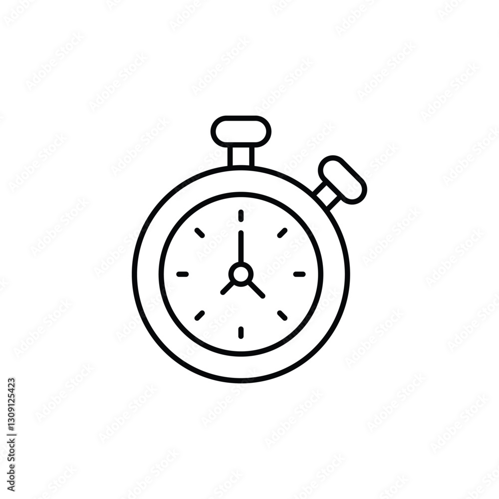 Exercise Timer icon vector stock illustration Exercise Timer icon vector stock illustration