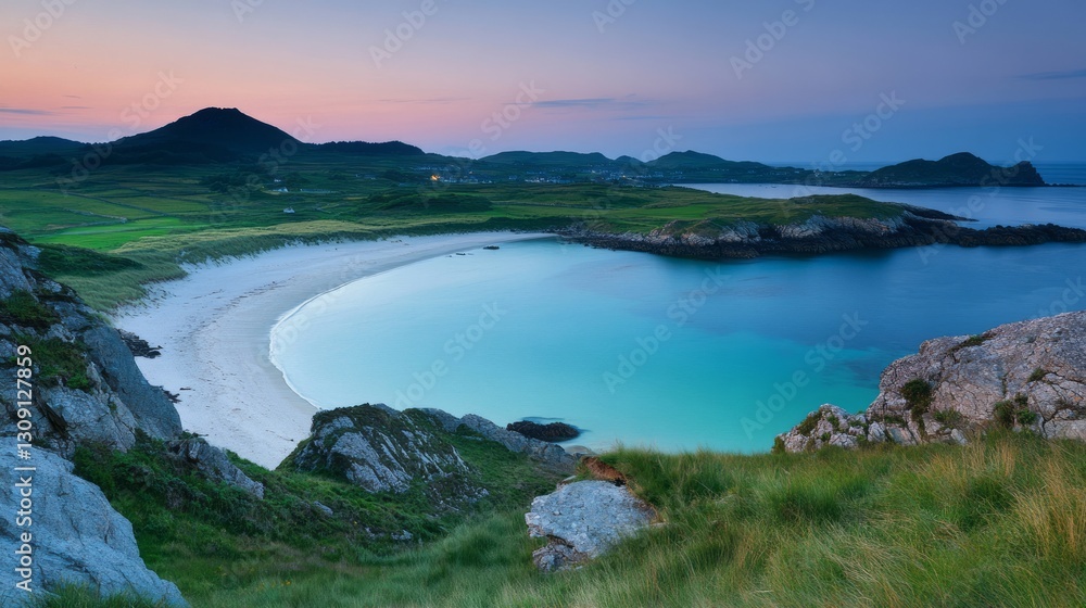 Generic Vibrant Coastal View Twilight Glow Glowing Generic Vibrant Coastal View Twilight Glow Glowing