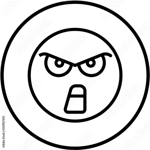 Vector Design Mad Icon Style