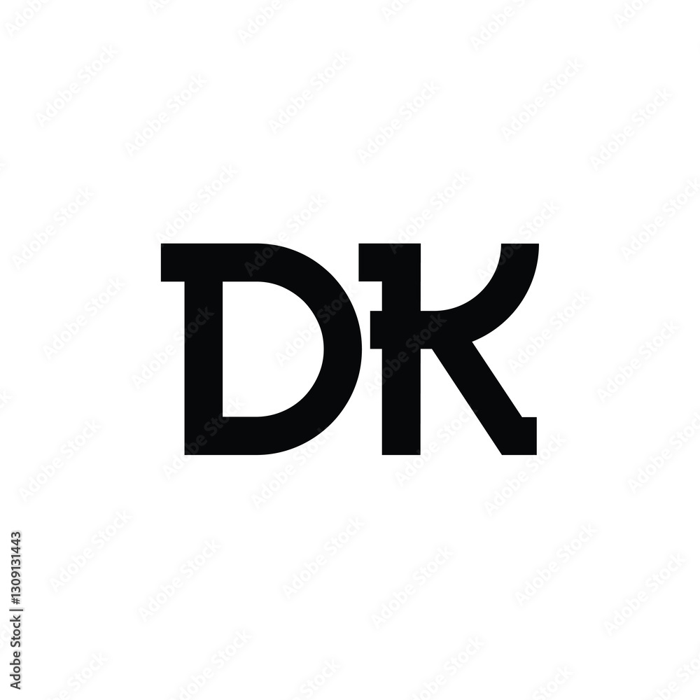 DK monogram logo design letter text name symbol monochrome logotype alphabet character simple logo DK monogram logo design letter text name symbol monochrome logotype alphabet character simple logo