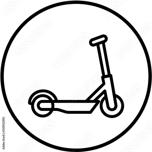 Vector Design Kick Scooter Icon Style