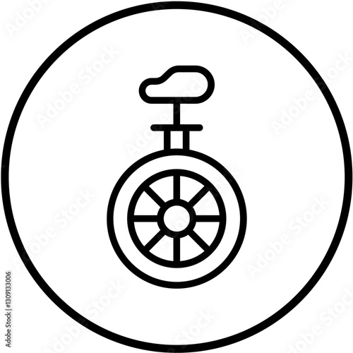 Vector Design Monocycle Icon Style