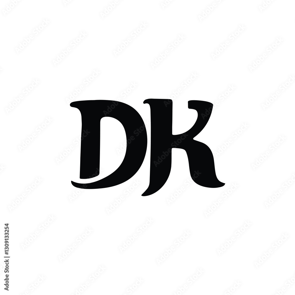 DK monogram logo design letter text name symbol monochrome logotype alphabet character simple logo DK monogram logo design letter text name symbol monochrome logotype alphabet character simple logo