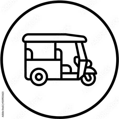 Vector Design Tuk Tuk Icon Style