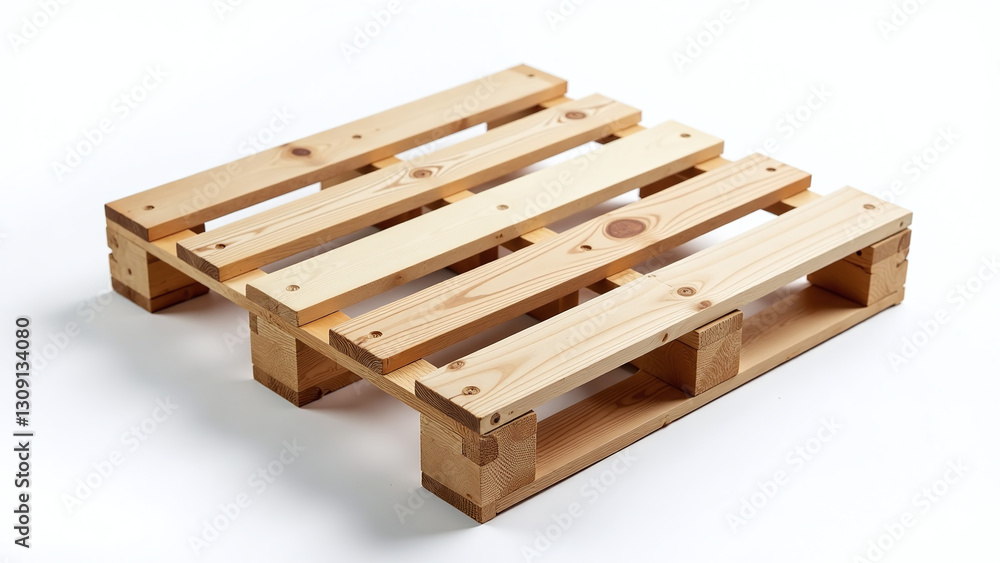 isolated wooden pallet viewed directly clean white isolated wooden pallet viewed directly clean white
