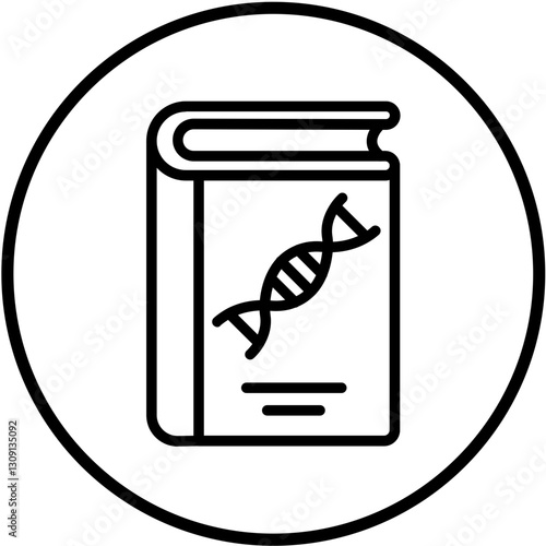 Vector Design Literary Science Icon Style