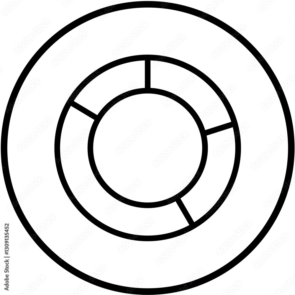 Vector Design Doughnut Icon Style Vector Design Doughnut Icon Style