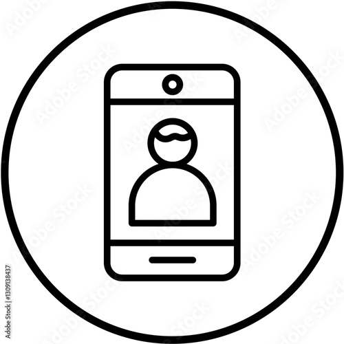 Vector Design Front Camera Icon Style