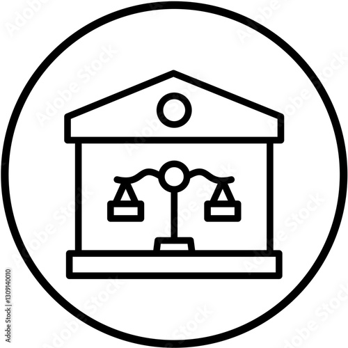Vector Design Property Law Icon Style