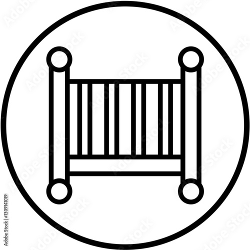 Vector Design Crib Icon Style
