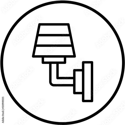 Vector Design Wall Lamp Icon Style