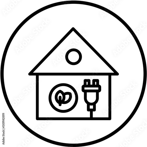 Vector Design Eco House Icon Style