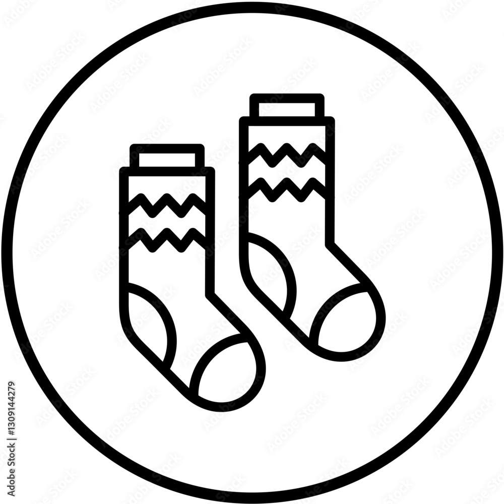 Vector Design Socks Icon Style Vector Design Socks Icon Style