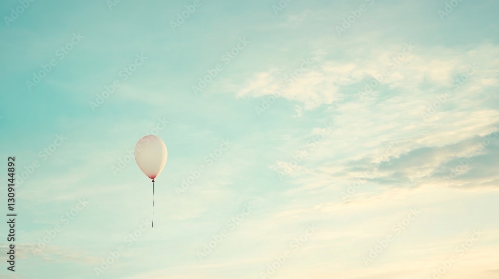 Fototapeta premium Generic Serene Pastel Perspective Faint Drift Single
