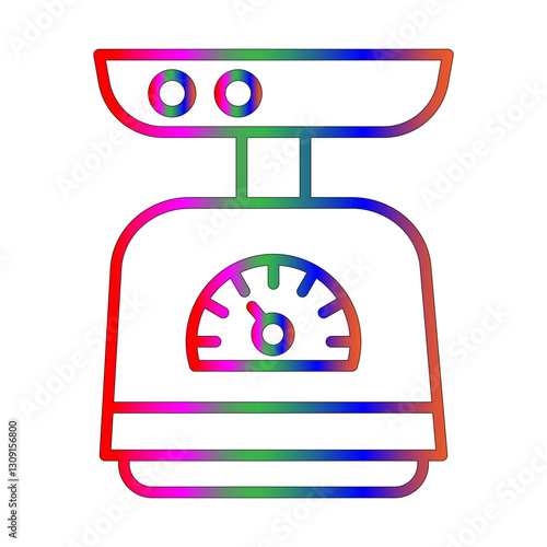 Weight line gradient icon