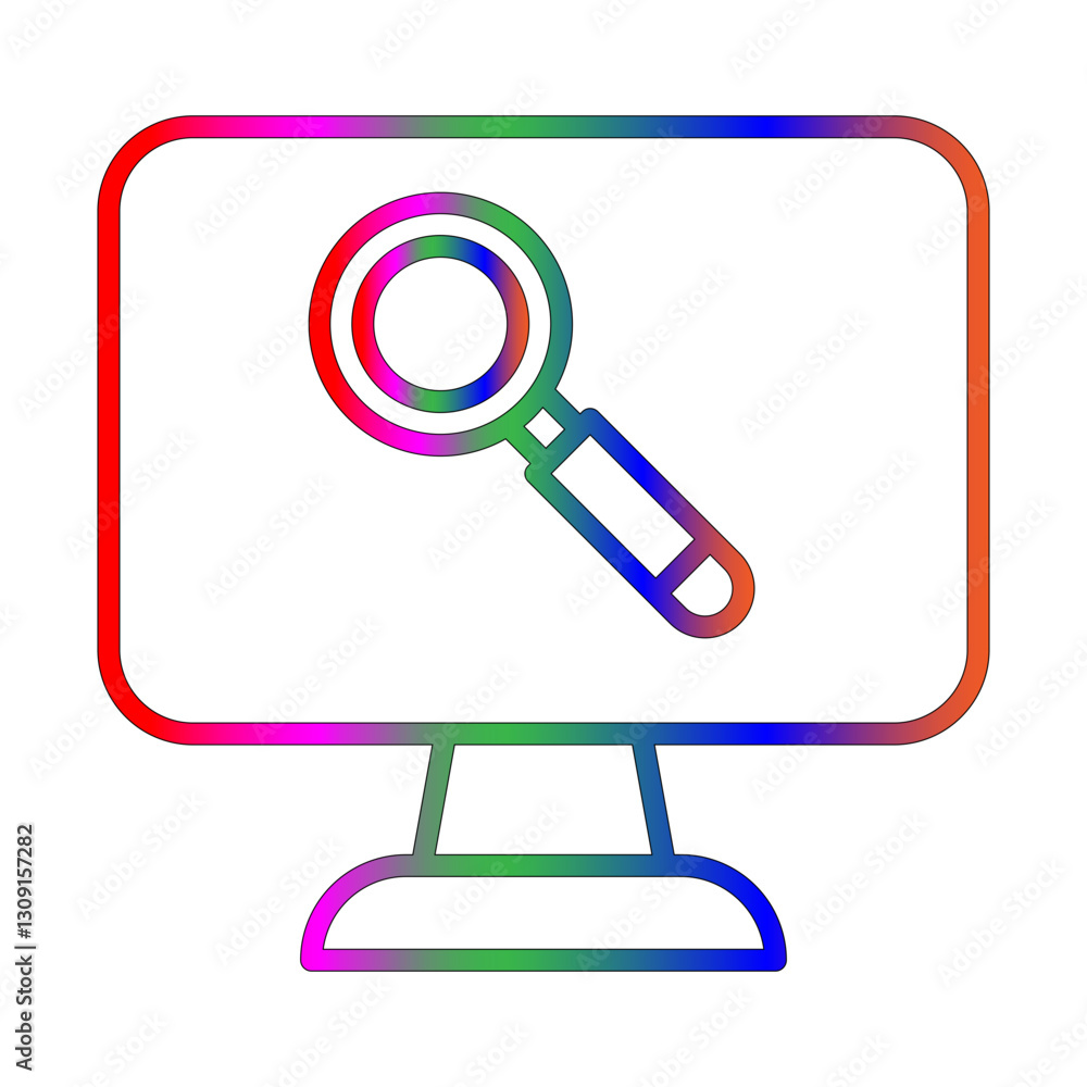 Search line gradient icon Search line gradient icon