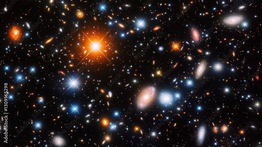Fototapeta premium Awe-Inspiring Deep Space: A Glimpse into the Cosmos