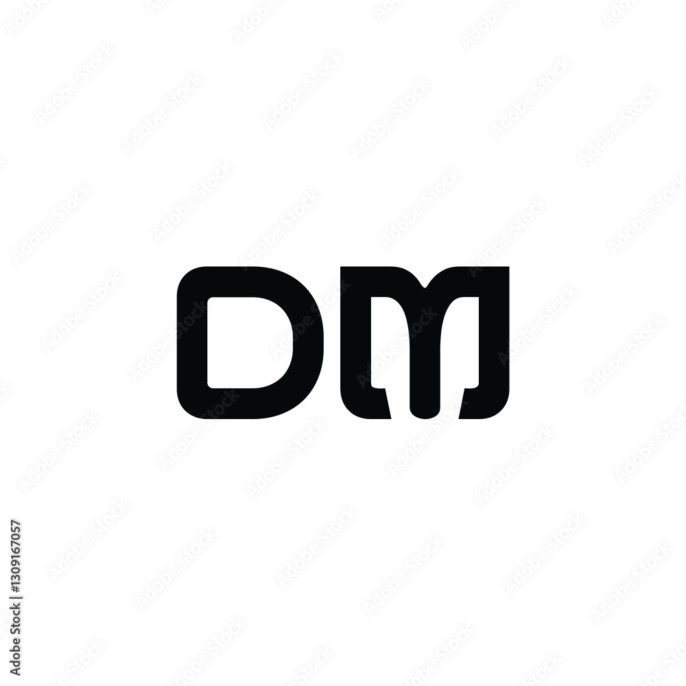 DM monogram logo design letter text name symbol monochrome logotype alphabet character simple logo DM monogram logo design letter text name symbol monochrome logotype alphabet character simple logo