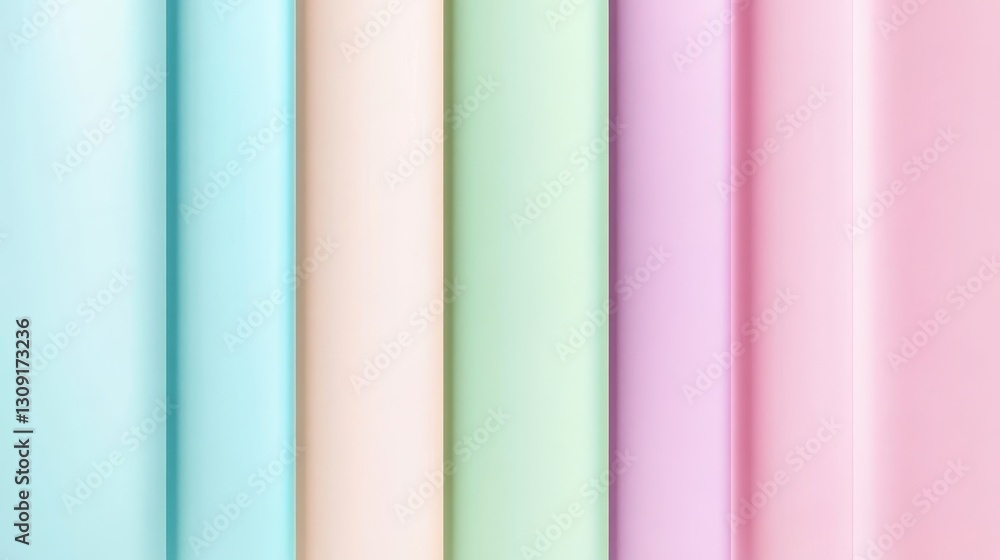 Pastel paper stripes forming soft gradient background, providing contemporary design element with smooth color transitions and minimalist aesthetic Pastel paper stripes forming soft gradient background, providing contemporary design element with smooth color transitions and minimalist aesthetic
