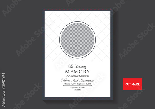 Memorial Funeral Flyer Templates illustration