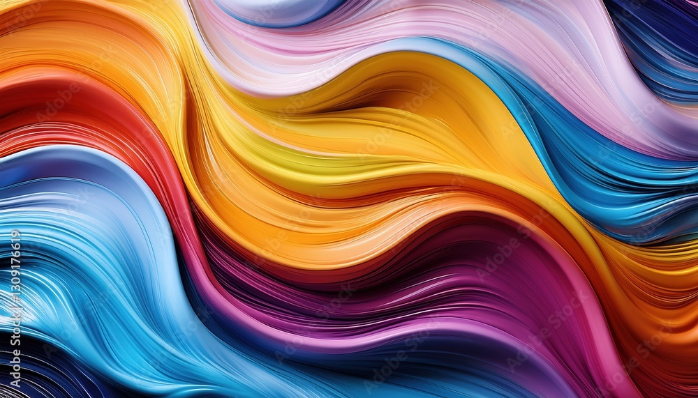 Colorful abstract waves flowing together in a vibrant and dynamic design Colorful abstract waves flowing together in a vibrant and dynamic design