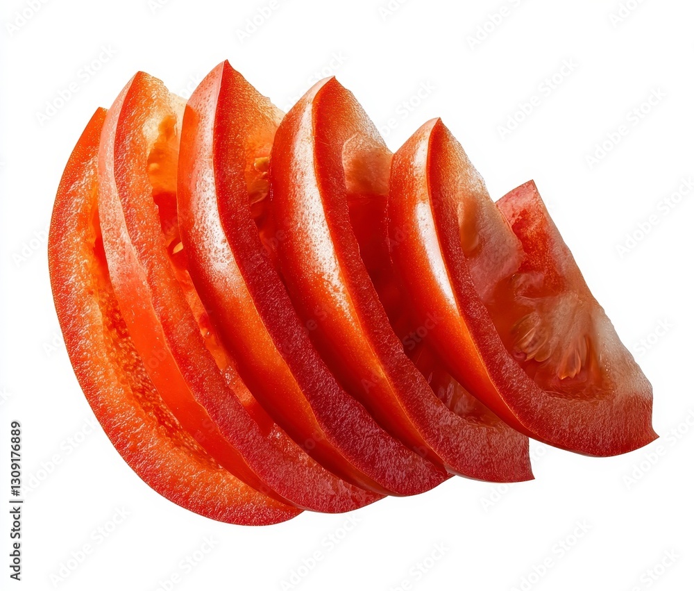 Fresh Red Tomato Slices Fresh Red Tomato Slices