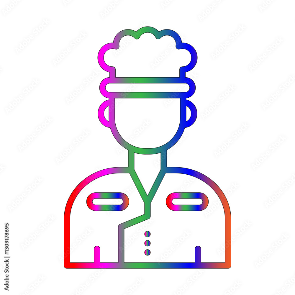 Chef line gradient icon Chef line gradient icon
