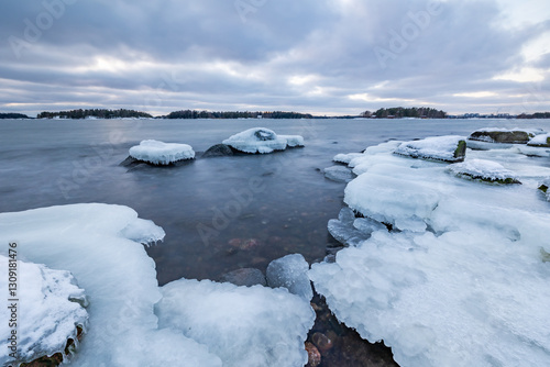 sea in winter