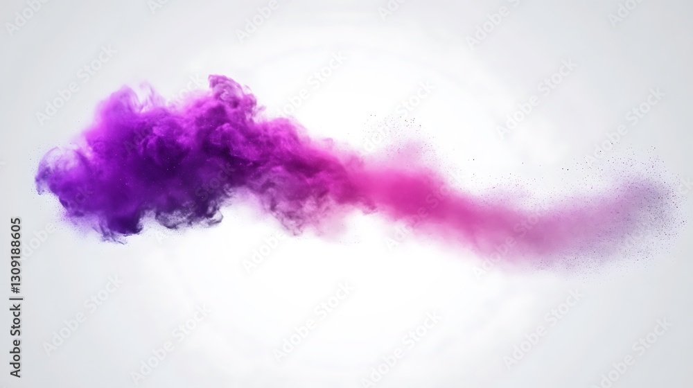 Fototapeta premium Purple and pink cloud on a light backdrop for abstract designs or product ads