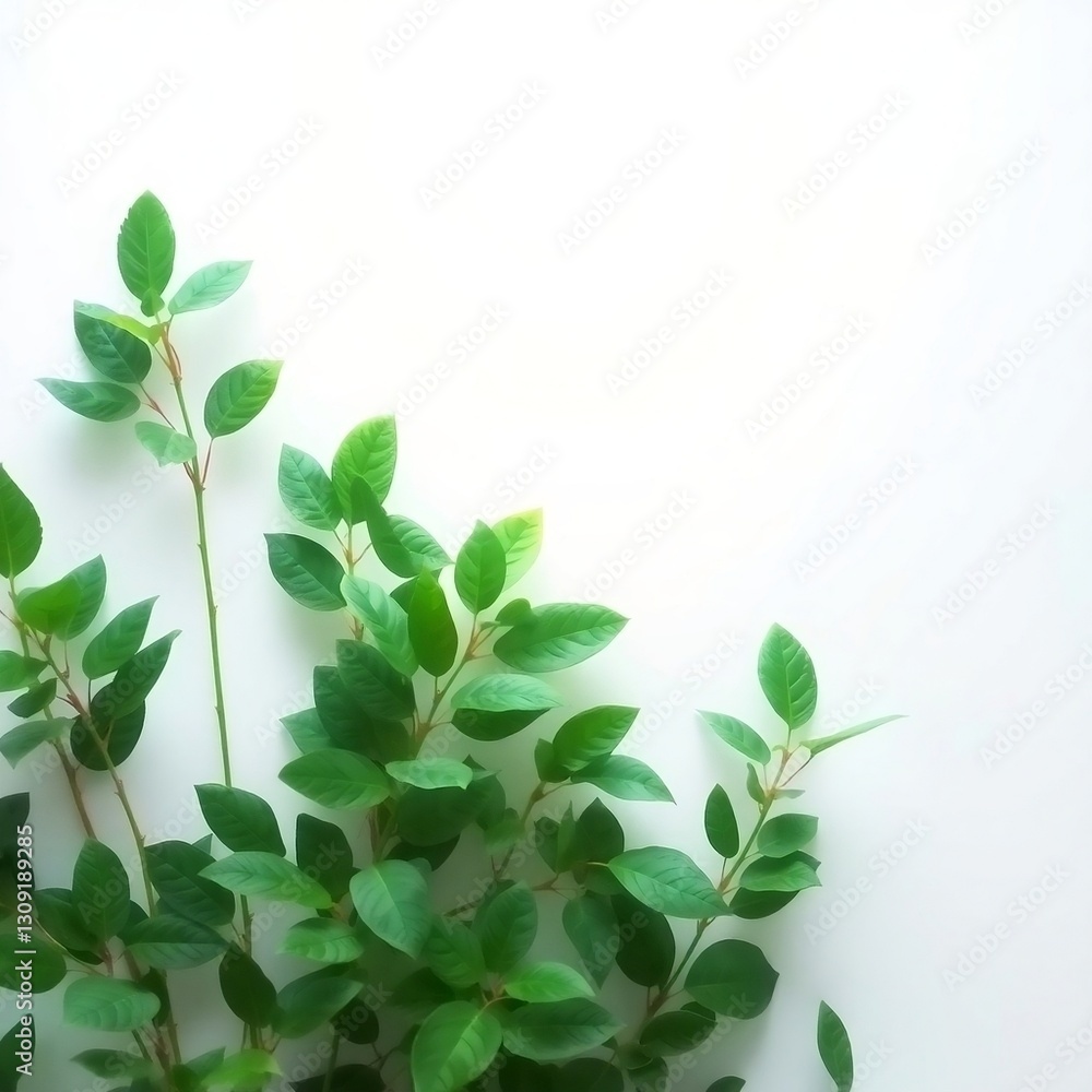 Fototapeta premium green leaves background