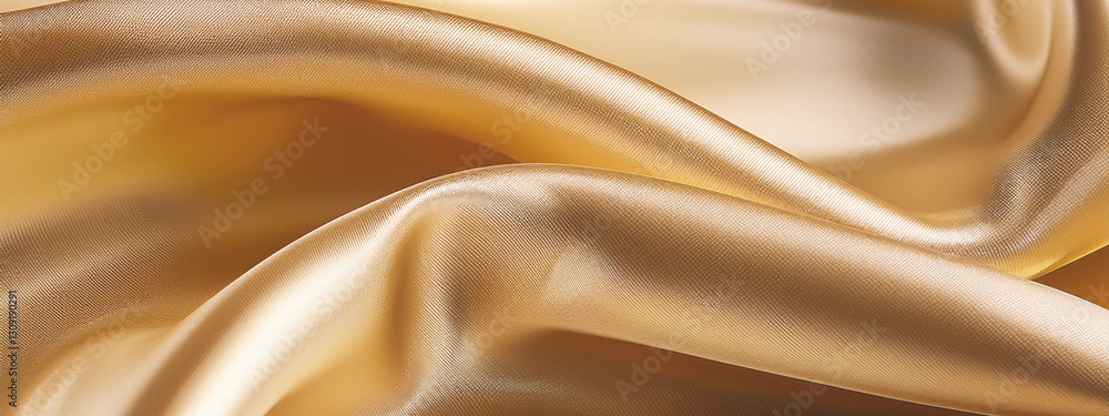 Fototapeta premium Wavy Silk Fabric Texture