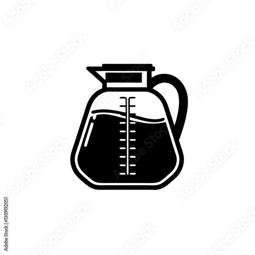 Coffee Pot Vector Illustration for Cafeteria Menus and Recipe Books