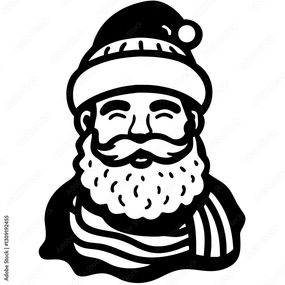 Santa Claus Vector Illustration for Christmas Decorations and Holiday Crafts Santa Claus Vector Illustration for Christmas Decorations and Holiday Crafts
