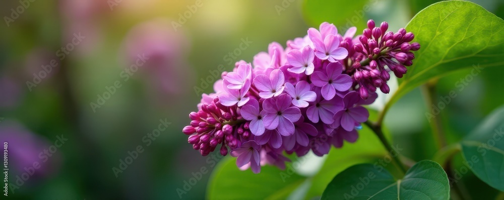Vibrant purple lilac bouquet, lush spring setting, springtime, nature, floral spring Vibrant purple lilac bouquet, lush spring setting, springtime, nature, floral spring