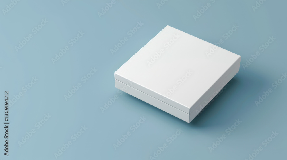white box on blue background mockup white box on blue background mockup