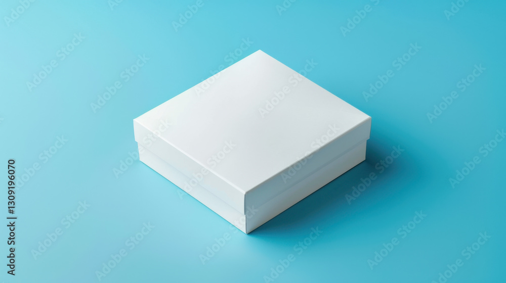 white box on blue background mockup white box on blue background mockup