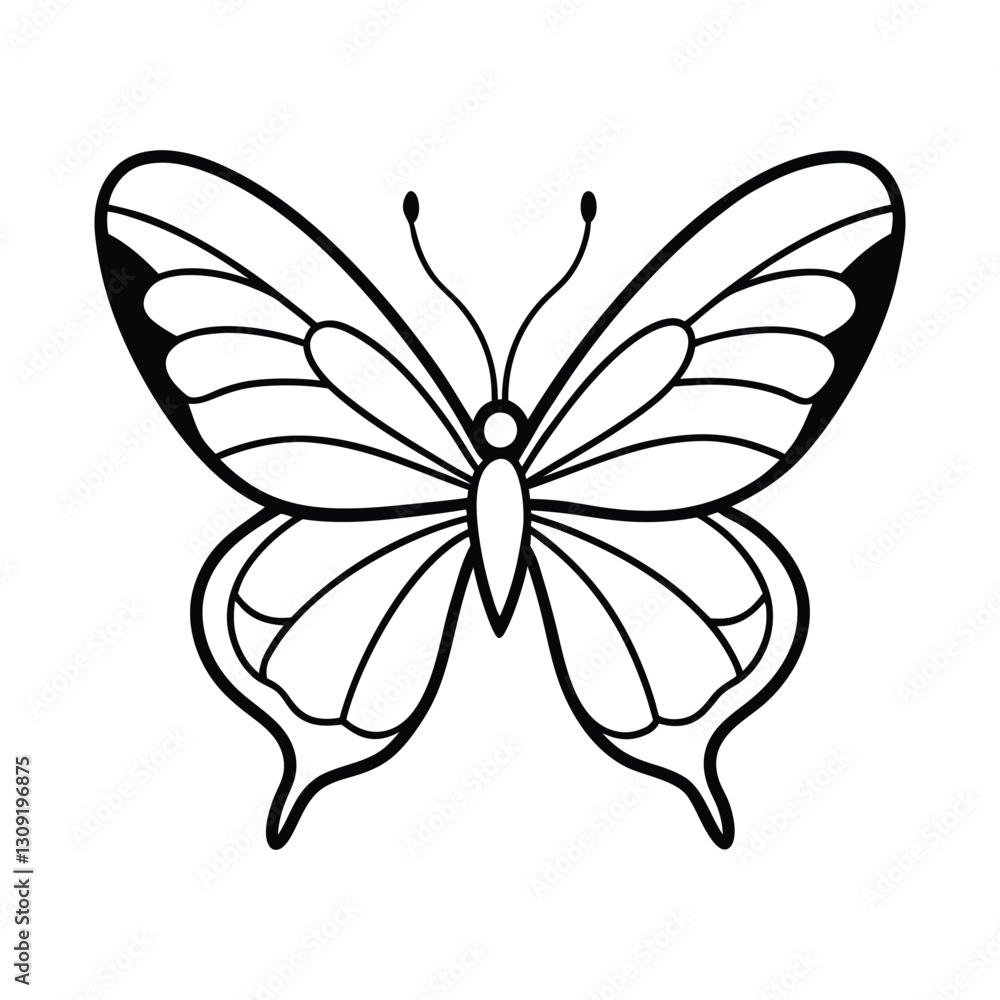 Butterfly logo vector art illustration Butterfly logo vector art illustration