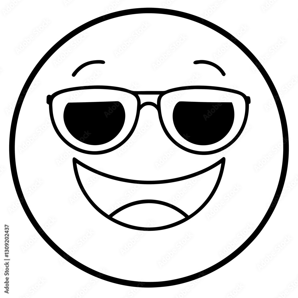 vector illustration of funny cartoon face vector illustration of funny cartoon face