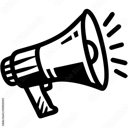 Megaphone Vector Symbolizing Communication and Announcement