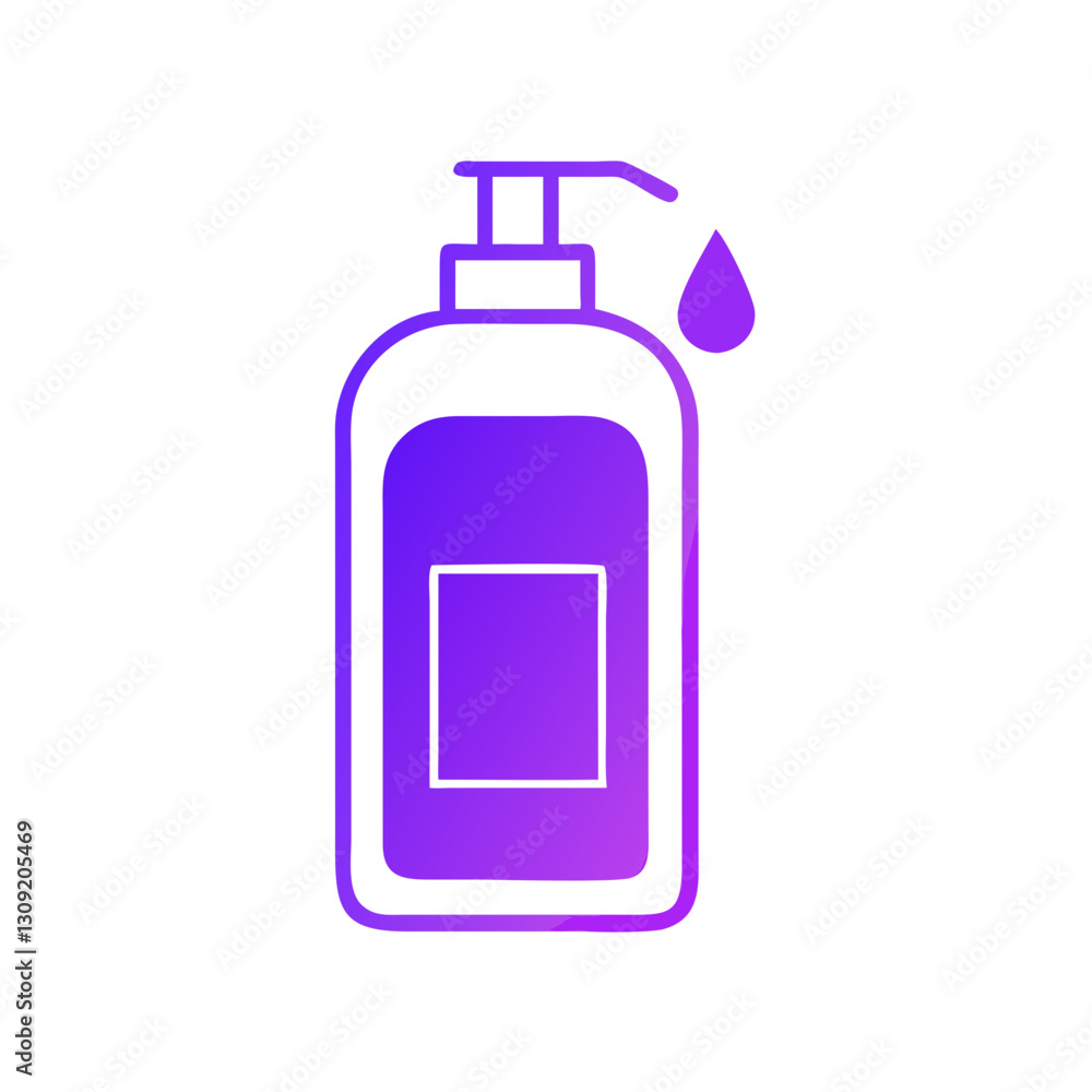 Purple Vector Soap Dispenser Design for Skincare Packaging and Branding Purple Vector Soap Dispenser Design for Skincare Packaging and Branding