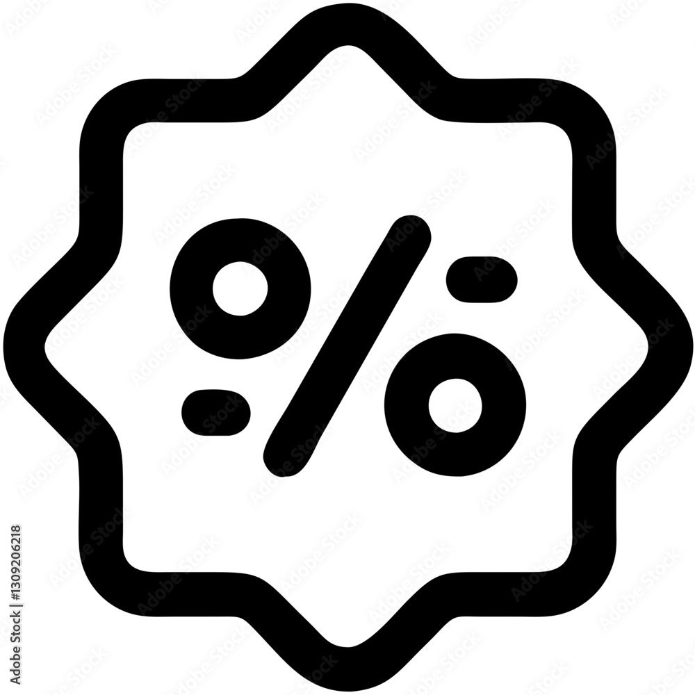 Vector Discount Symbol for Sales Promotions and Marketing Materials Vector Discount Symbol for Sales Promotions and Marketing Materials