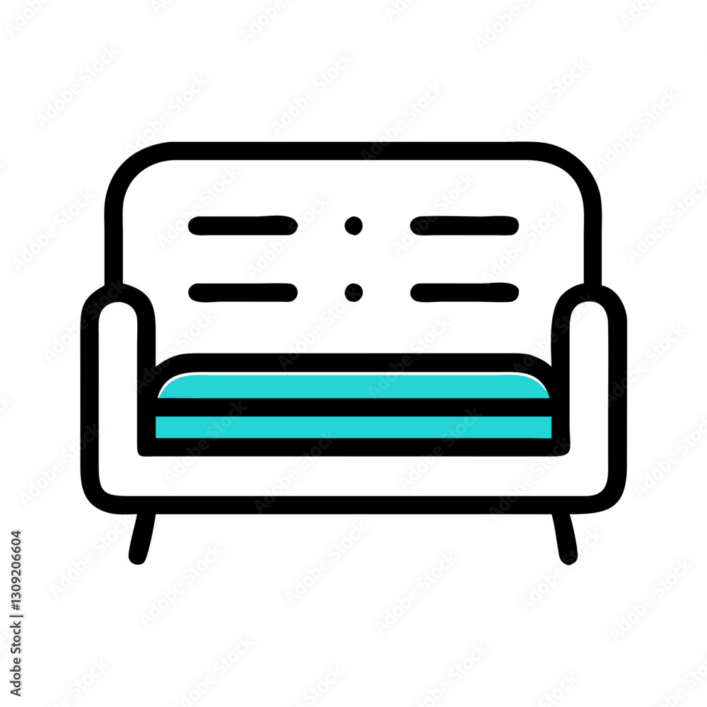 Modern Minimalist Sofa Line Art Vector for Home Decor and Design Projects Modern Minimalist Sofa Line Art Vector for Home Decor and Design Projects