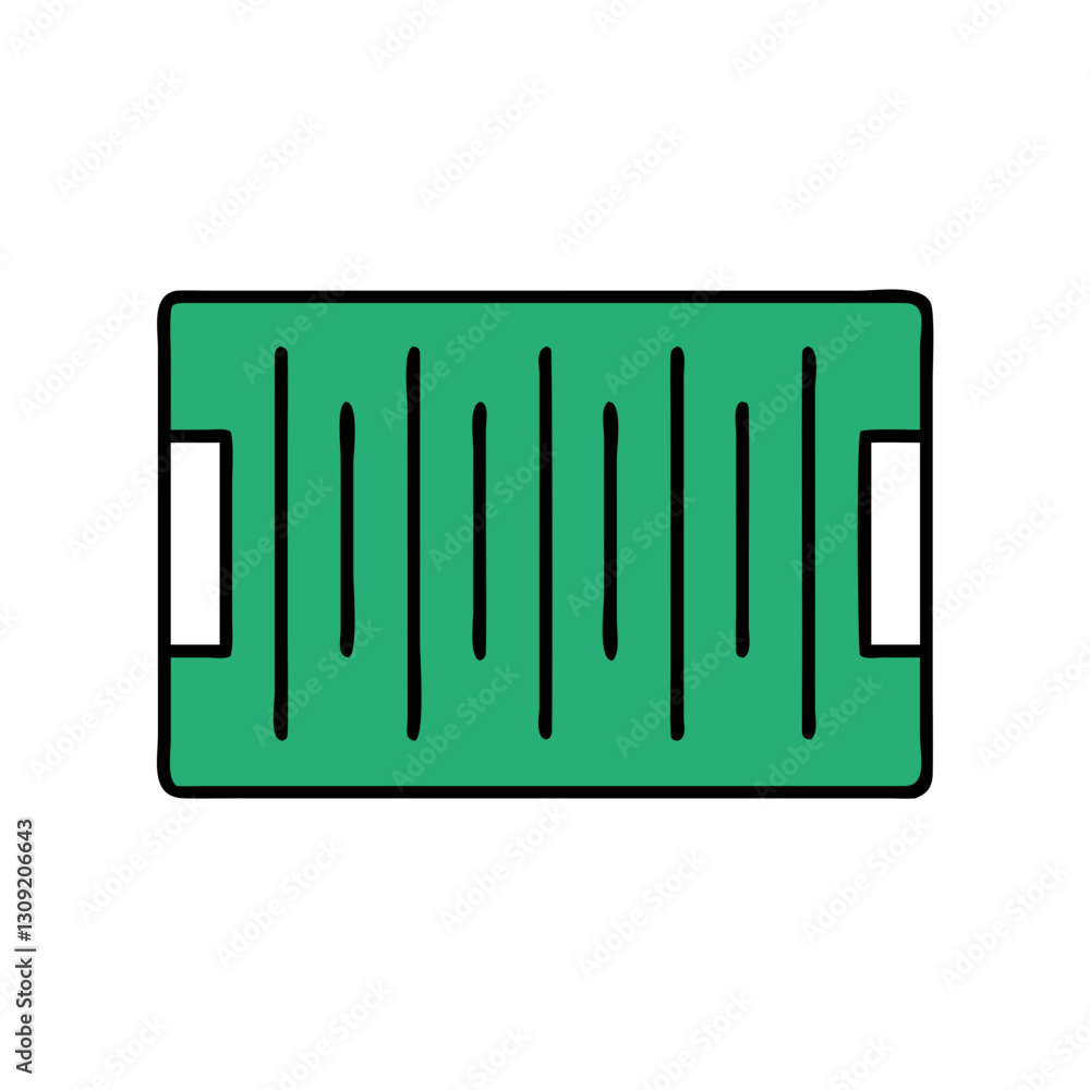 Green Surgical Face Mask Vector Illustration for Medical and Hygiene Design Green Surgical Face Mask Vector Illustration for Medical and Hygiene Design