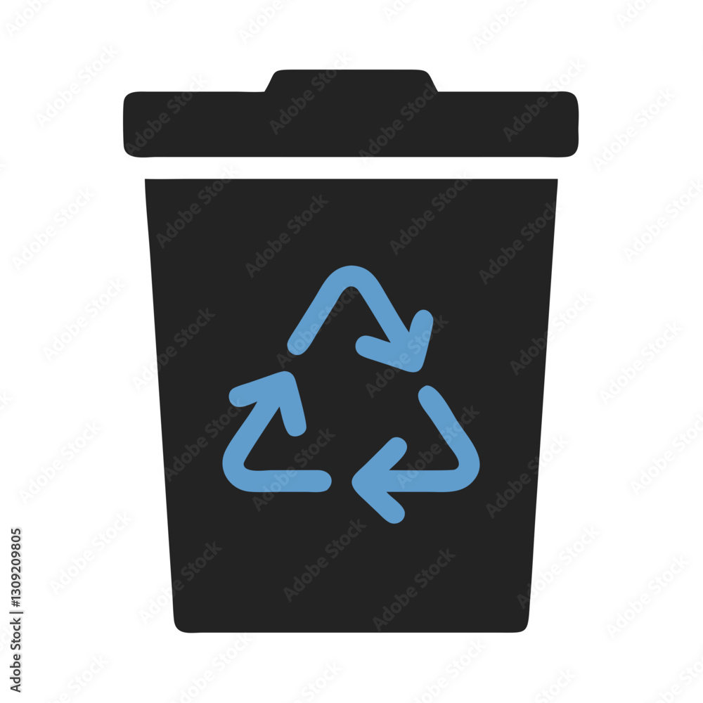 Recycling Trash Bin Eco Friendly Waste Management Vector Recycling Trash Bin Eco Friendly Waste Management Vector