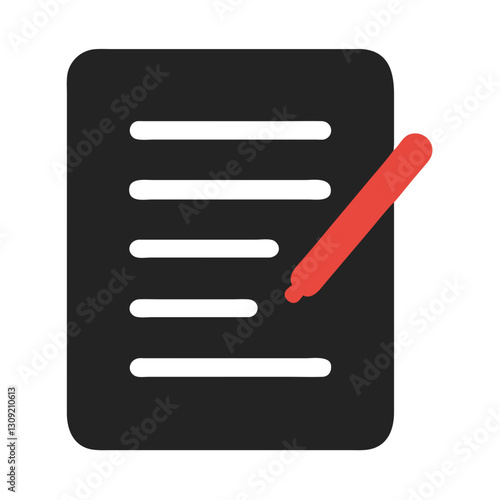 Document Editing Vector for Apps Websites and Office Tools